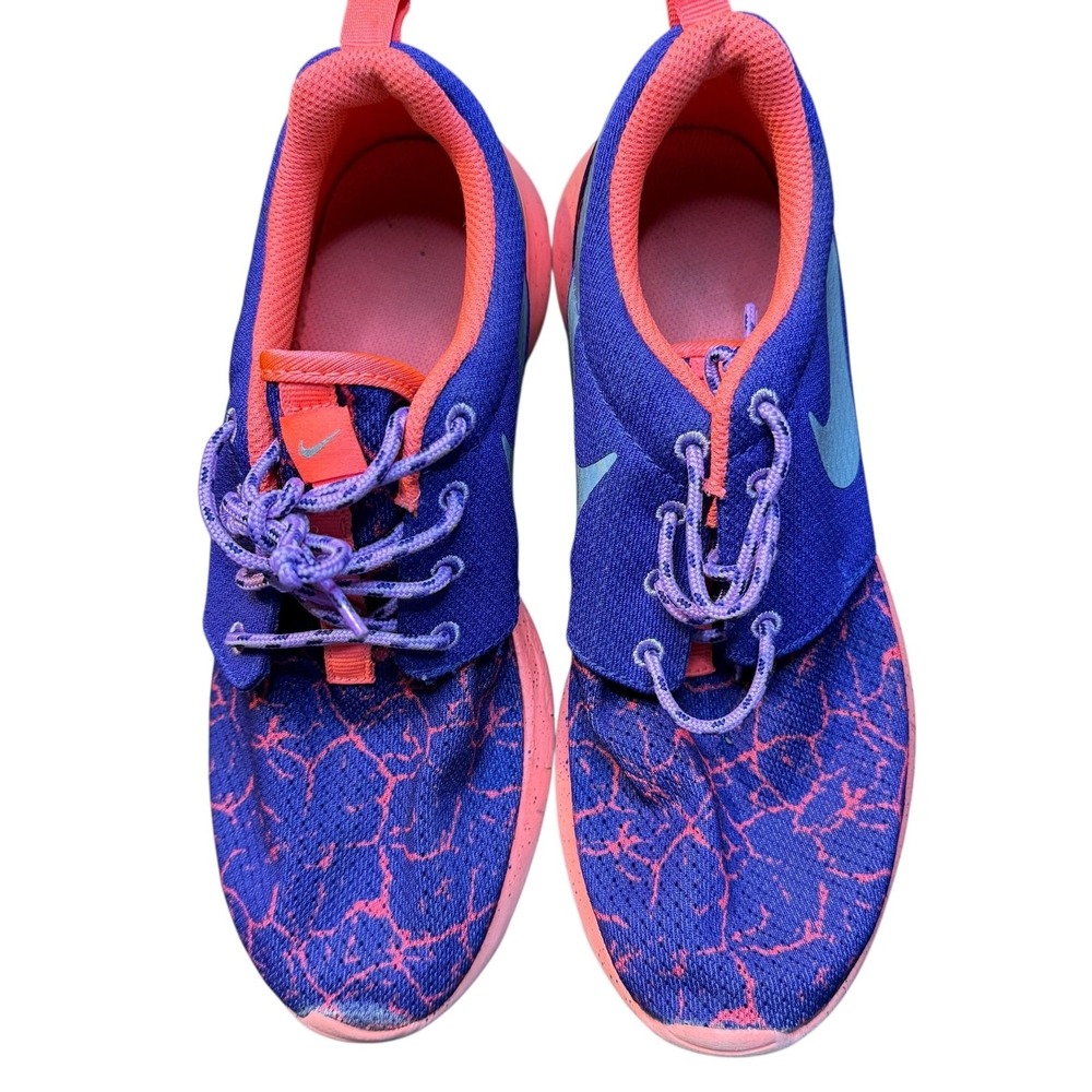 Nike Running Shoes Youth Size 6Y Purple‎ Pink Blue Athletic 807596-501 Sneakers